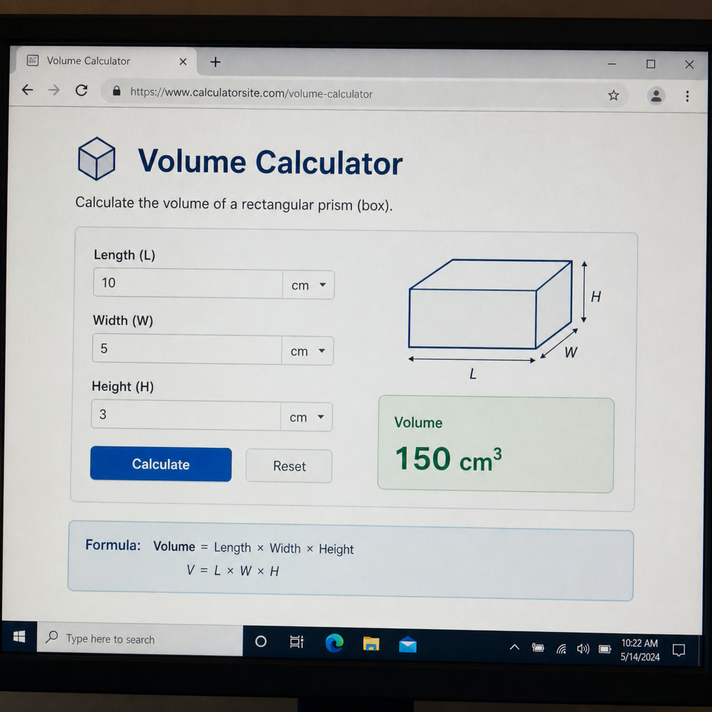 volume calculator