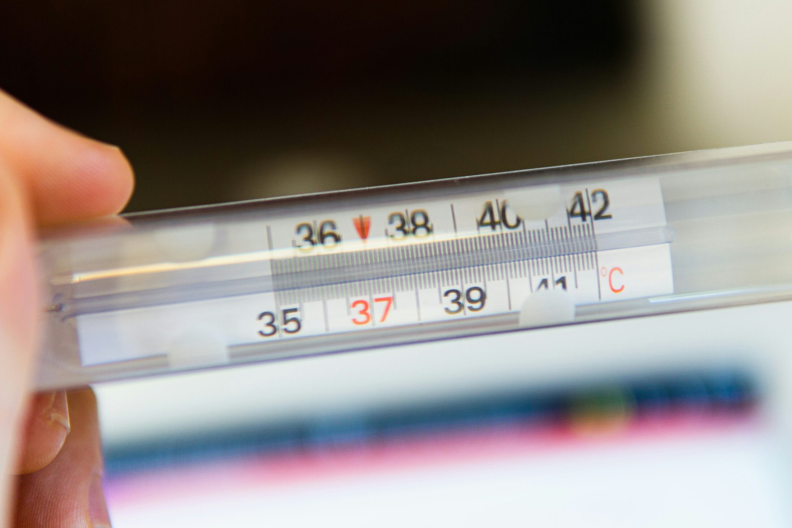 Basal body temperature thermometer and tracking chart
