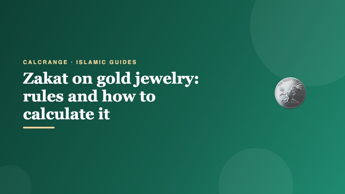 Zakat on gold jewelry: rules and how to calculate it